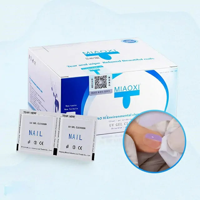 Gel Polish Remover Wipes/ Press on Swabs (Box Of 200)