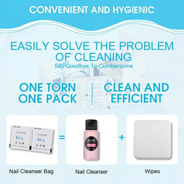 Gel Polish Remover Wipes/ Press on Swabs (Box Of 200)