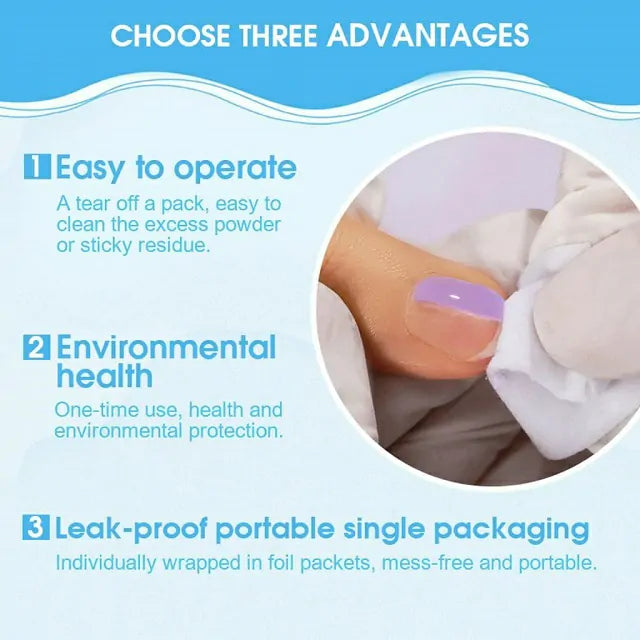 Gel Polish Remover Wipes/ Press on Swabs (Box Of 200)