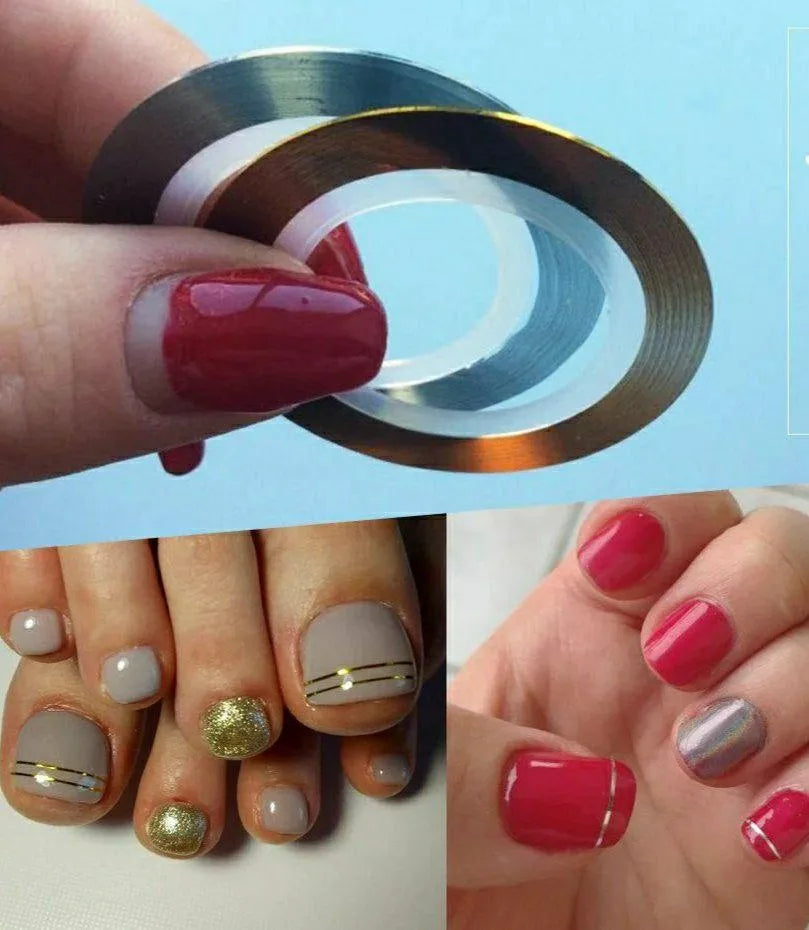 Gold And Silver Striping Tapes Combo Set