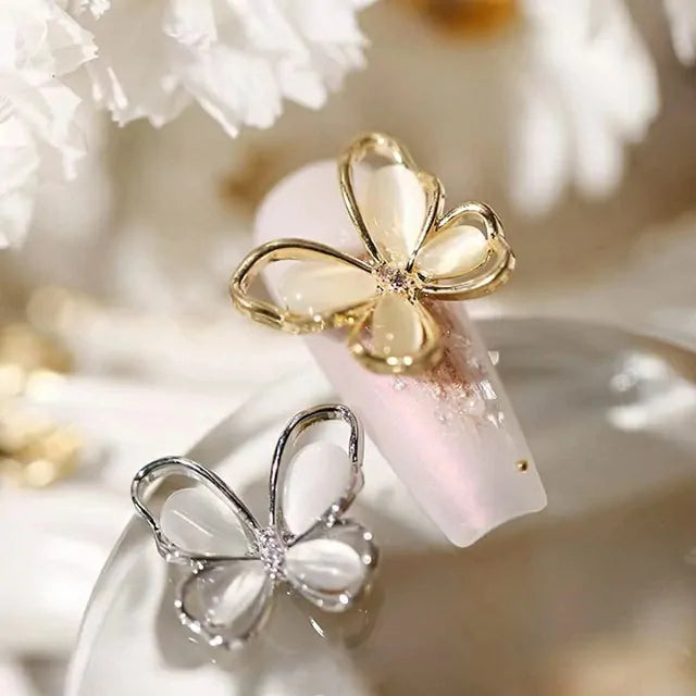 Gold Butterfly Nail Charms