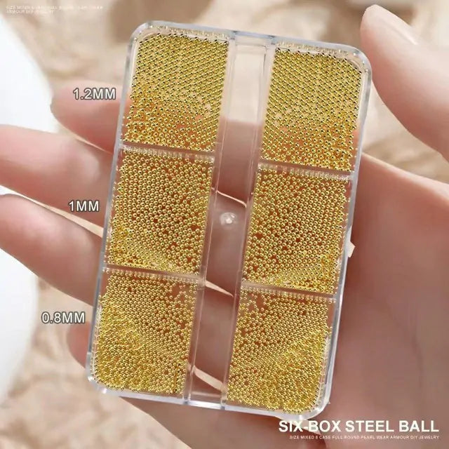 Gold Caviar Beads Grid