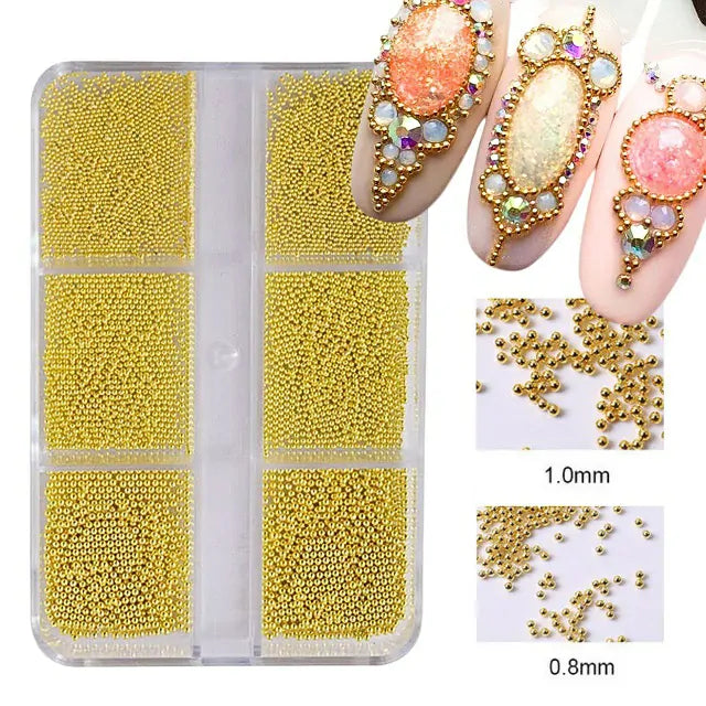 Gold Caviar Beads Grid