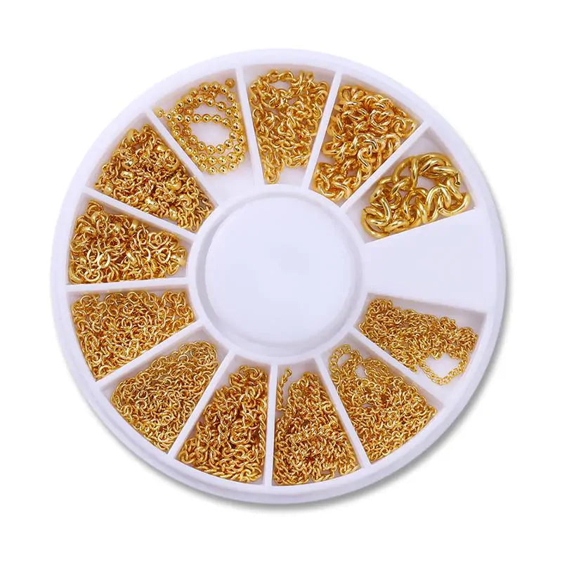 Born Pretty 3D Chains Nail Decorations Wheel