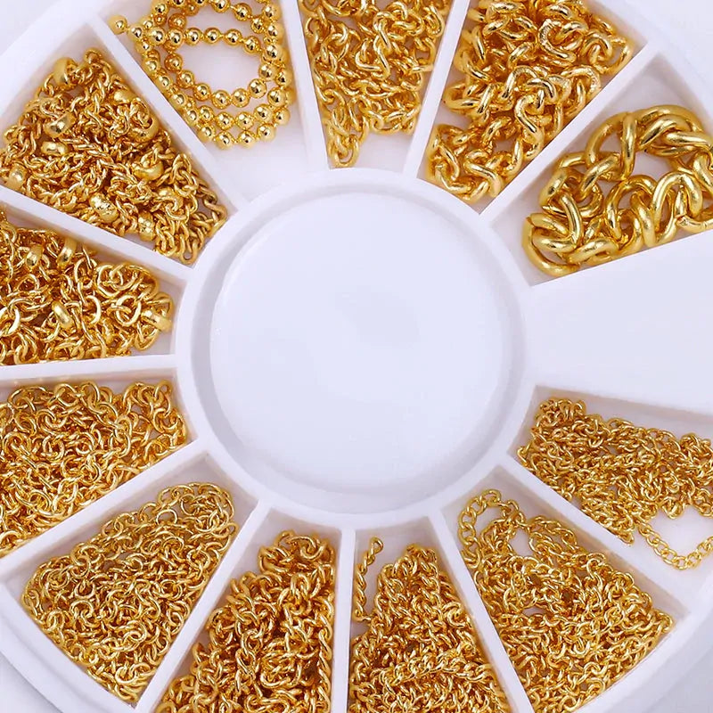 Born Pretty 3D Chains Nail Decorations Wheel