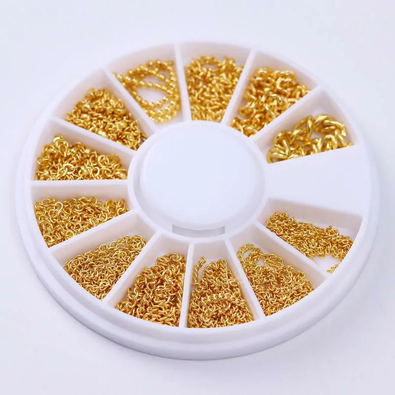 Born Pretty 3D Chains Nail Decorations Wheel