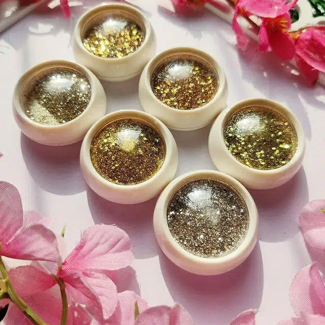 Gold Glitter Mylars (Set Of 6)