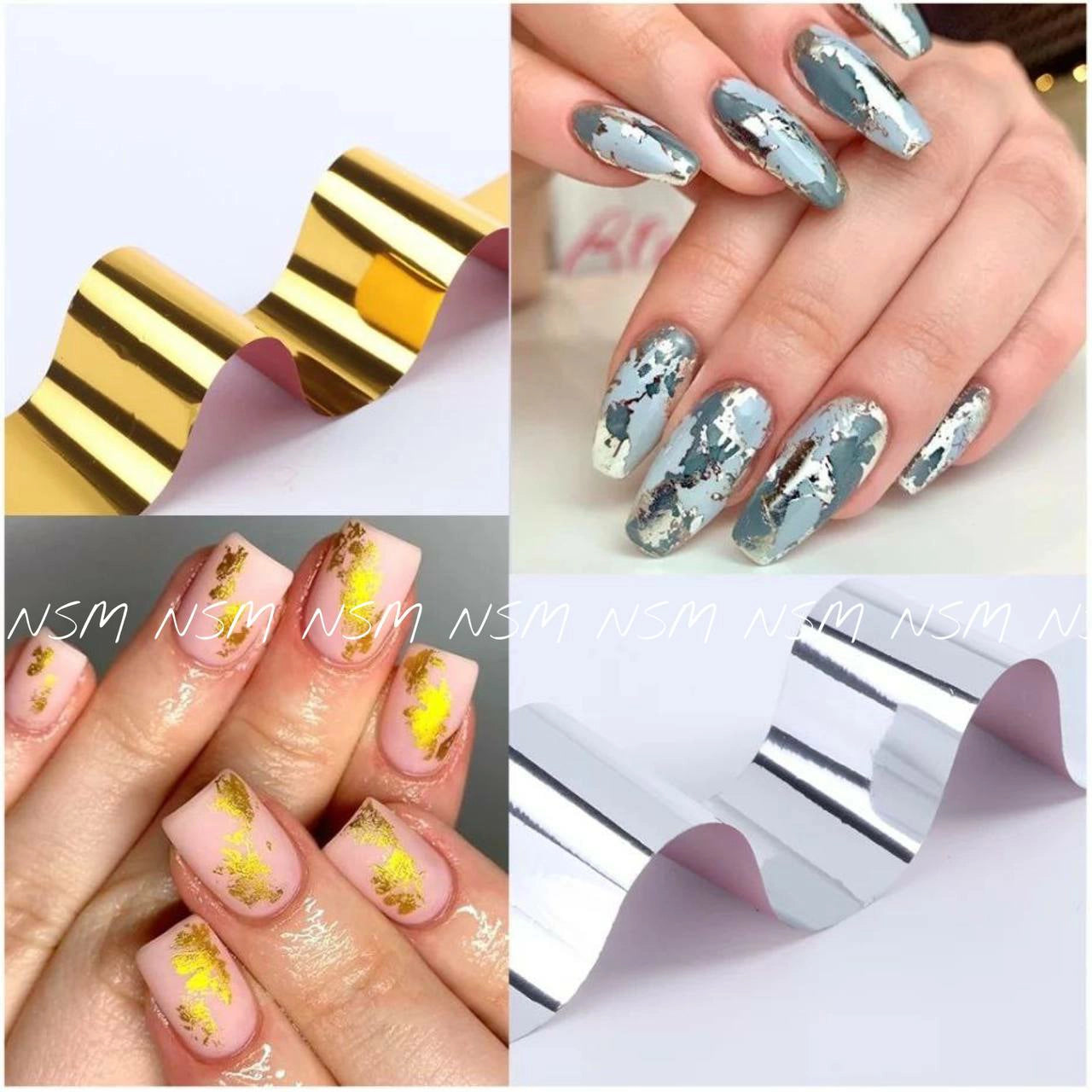 Gold and Silver Transfer Foil Roll (Pack of 2)