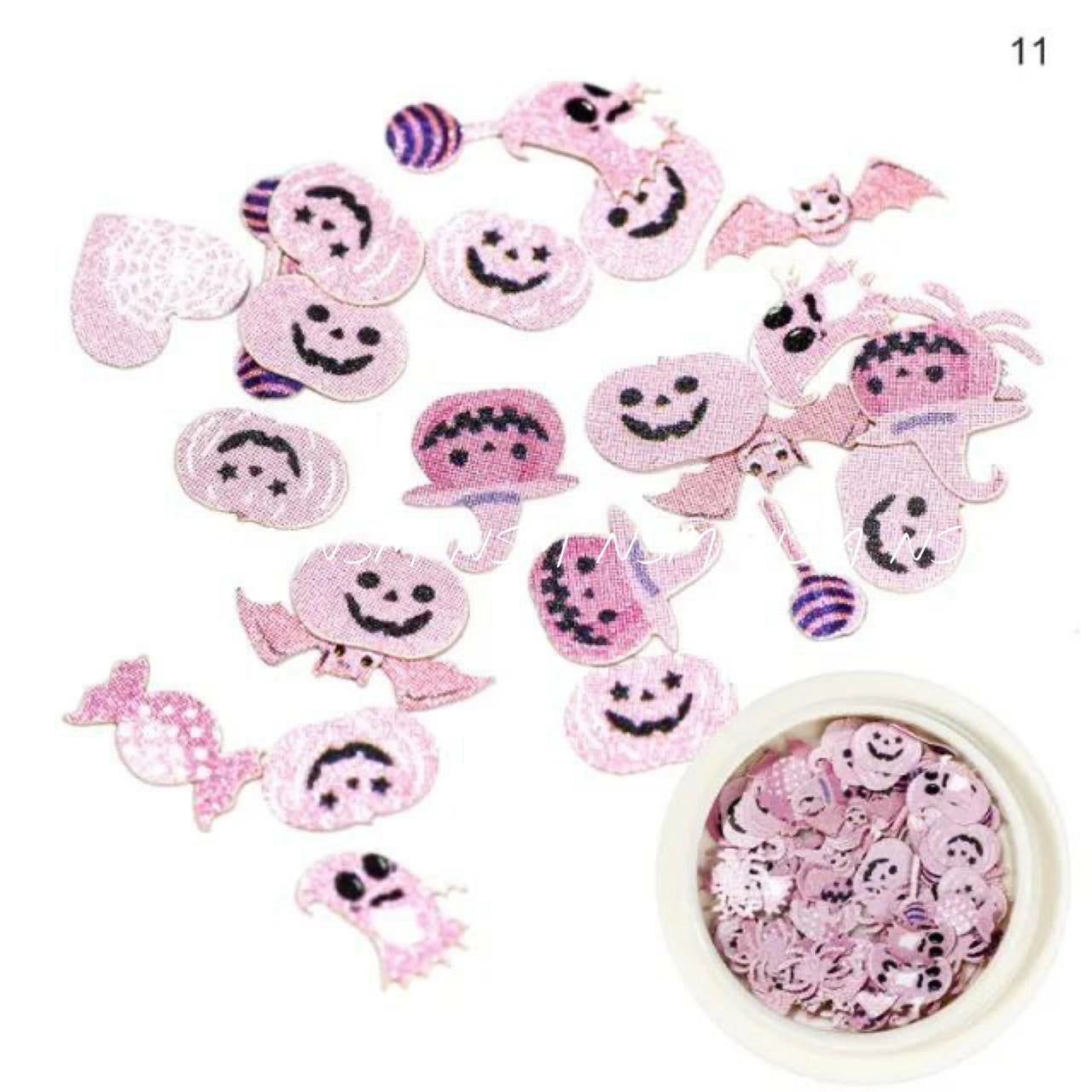 Halloween Nail Art Mylars Jar