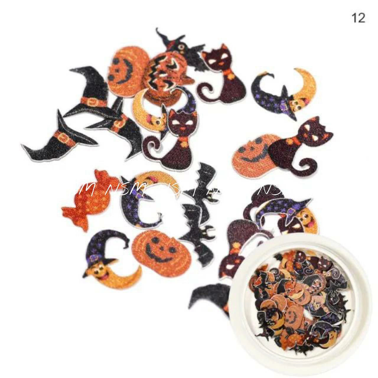Halloween Nail Art Mylars Jar