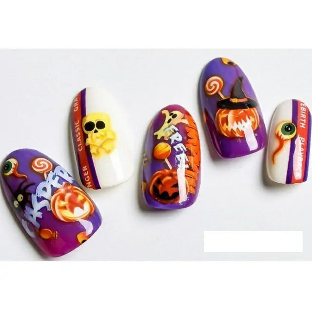 Halloween Nail Art Stickers Sheet (TS-194)