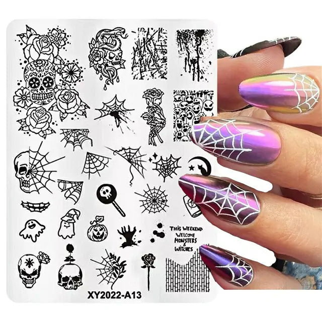 Halloween Theme Nail Stamping Plate (XY2022-A13)