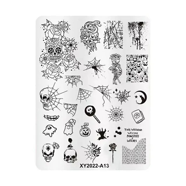 Halloween Theme Nail Stamping Plate (XY2022-A13)