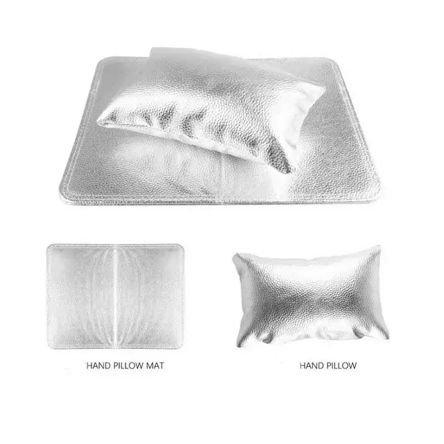Hand Rest Pillow With Mat (Silver)