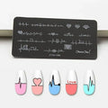Heart Beat Designs Stamping Plate