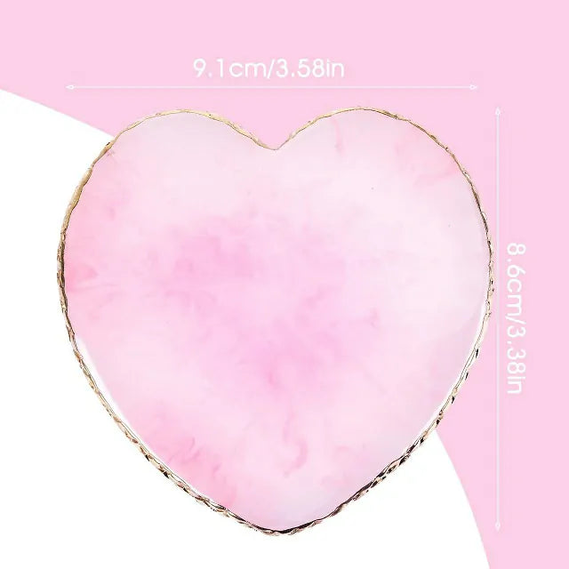 Heart Shape Nail Art Mixing Palette (Random Color)