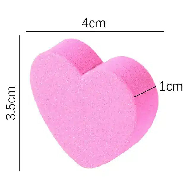 Heart Shaped Nail Buffers (Set of 10 & Random Colors)