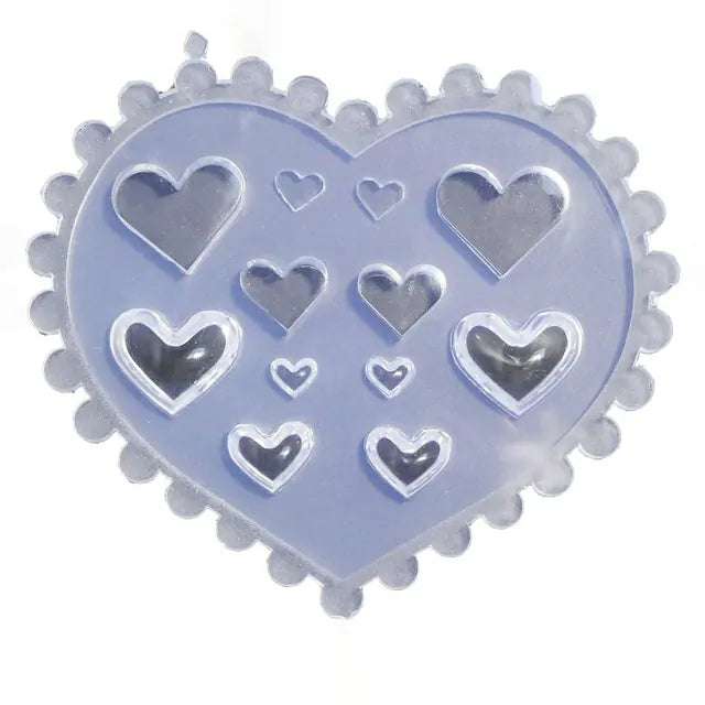 Heart Shaped Silicone Nail Art Mold