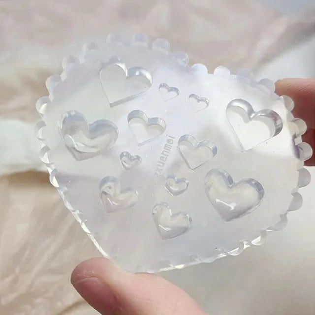 Heart Shaped Silicone Nail Art Mold