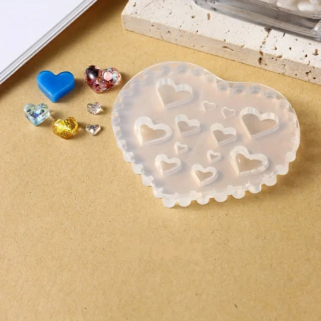 Heart Shaped Silicone Nail Art Mold