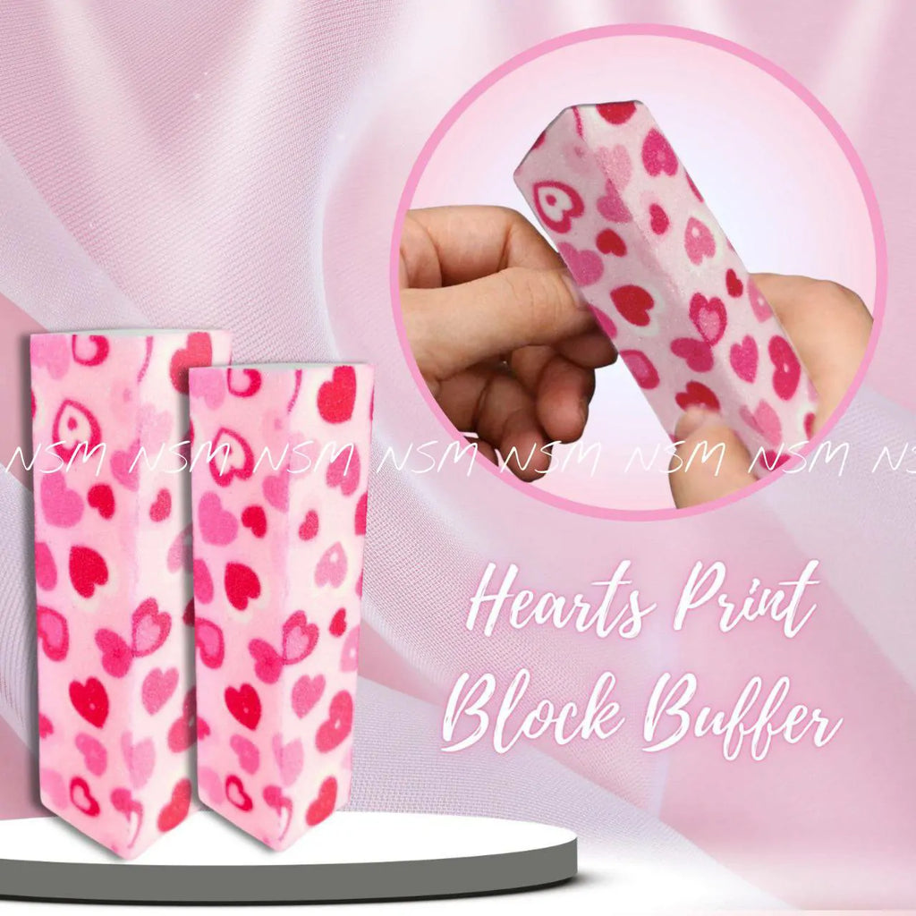 Hearts Print Block Buffer