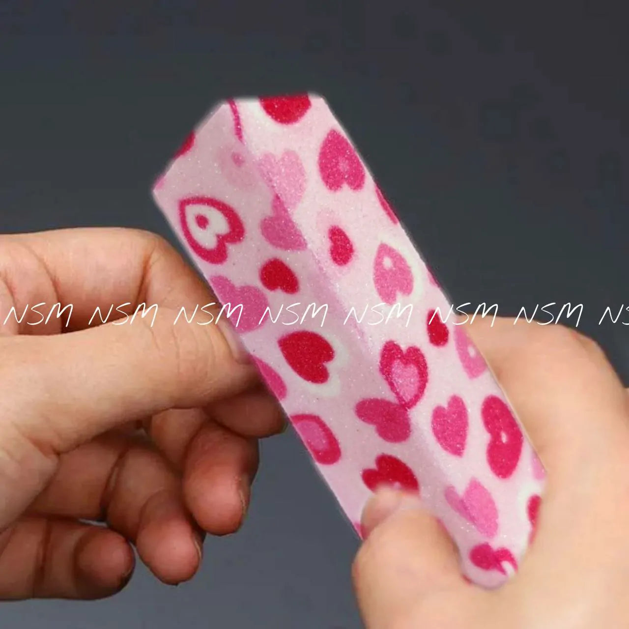Hearts Print Block Buffer