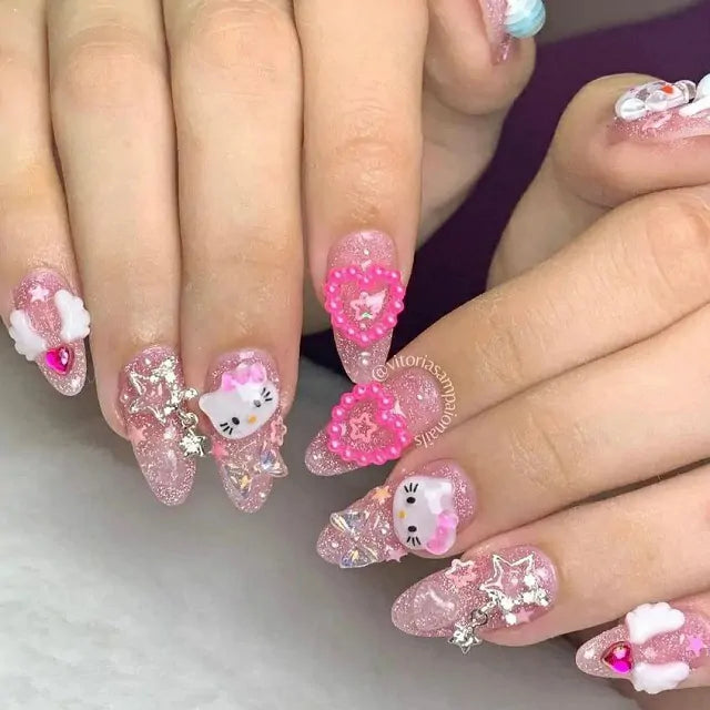Hello Kitty Nail Charms Box (Approx. 150 Pcs)