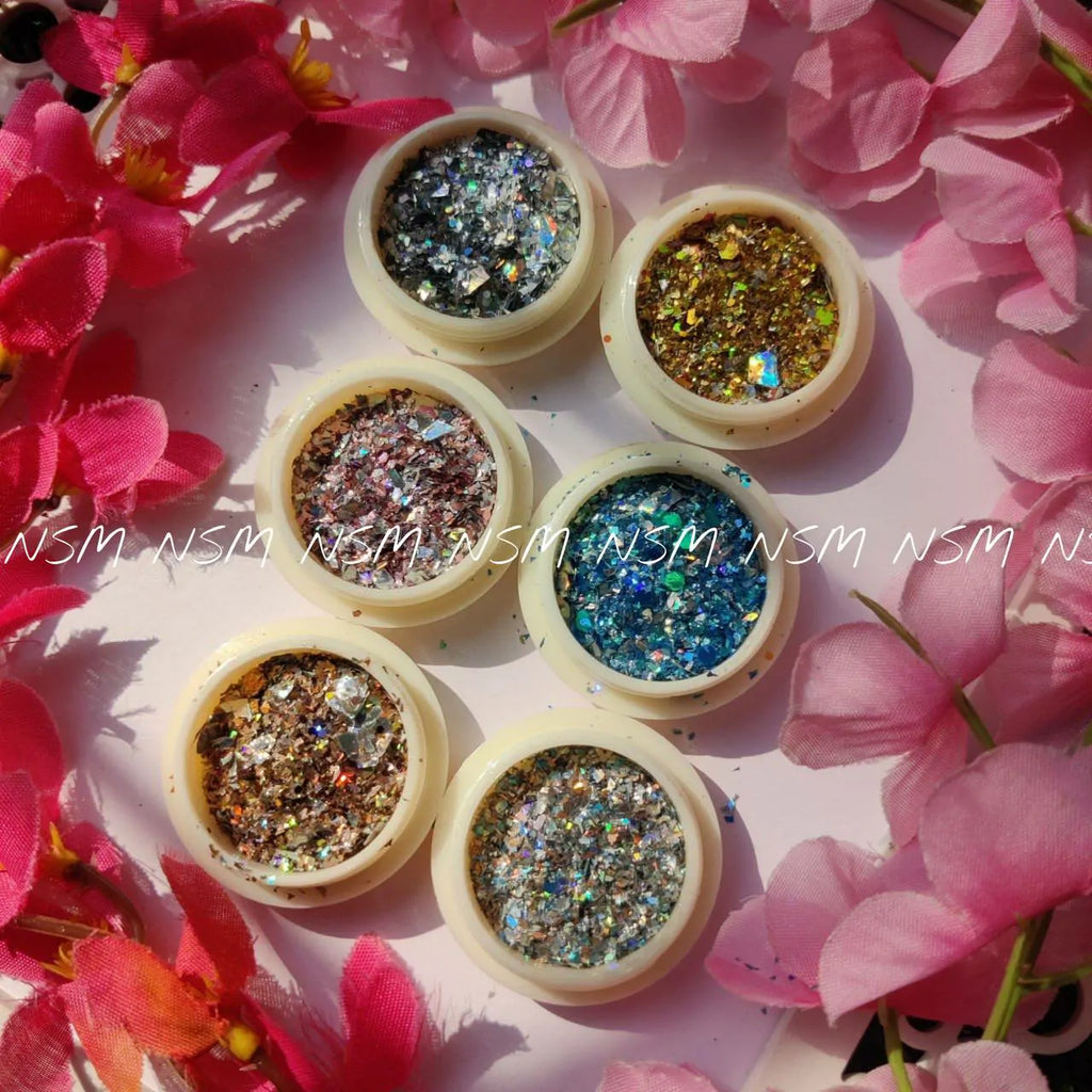 Holographic Mylar Flakes (Set Of 6)