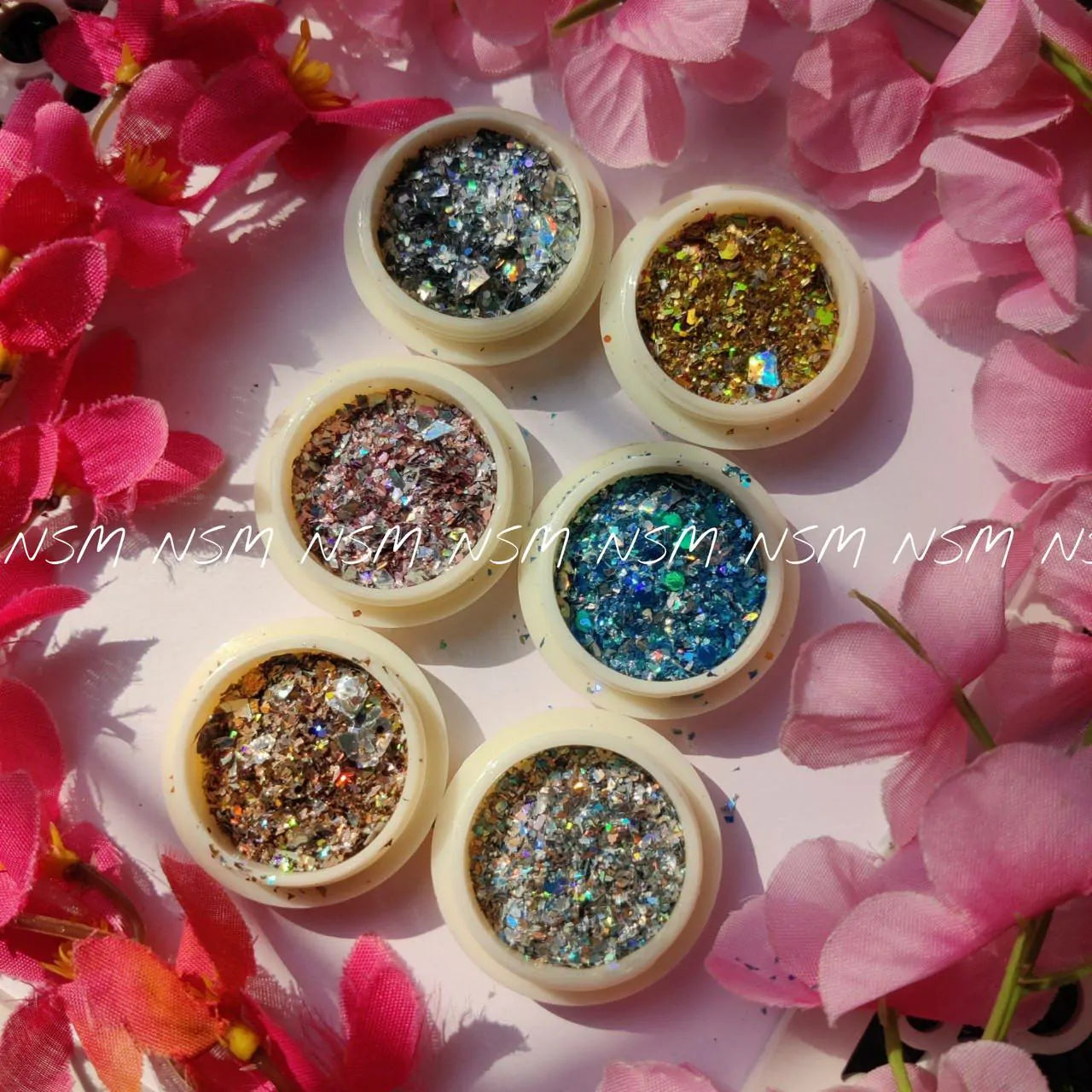 Holographic Mylar Flakes (Set Of 6)