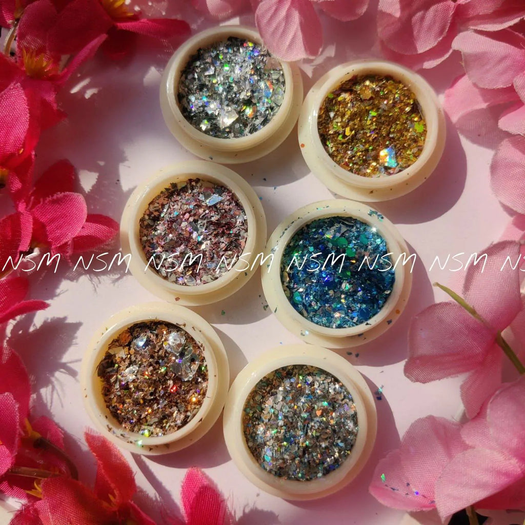 Holographic Mylar Flakes (Set Of 6)