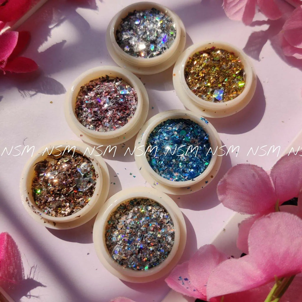 Holographic Mylar Flakes (Set Of 6)