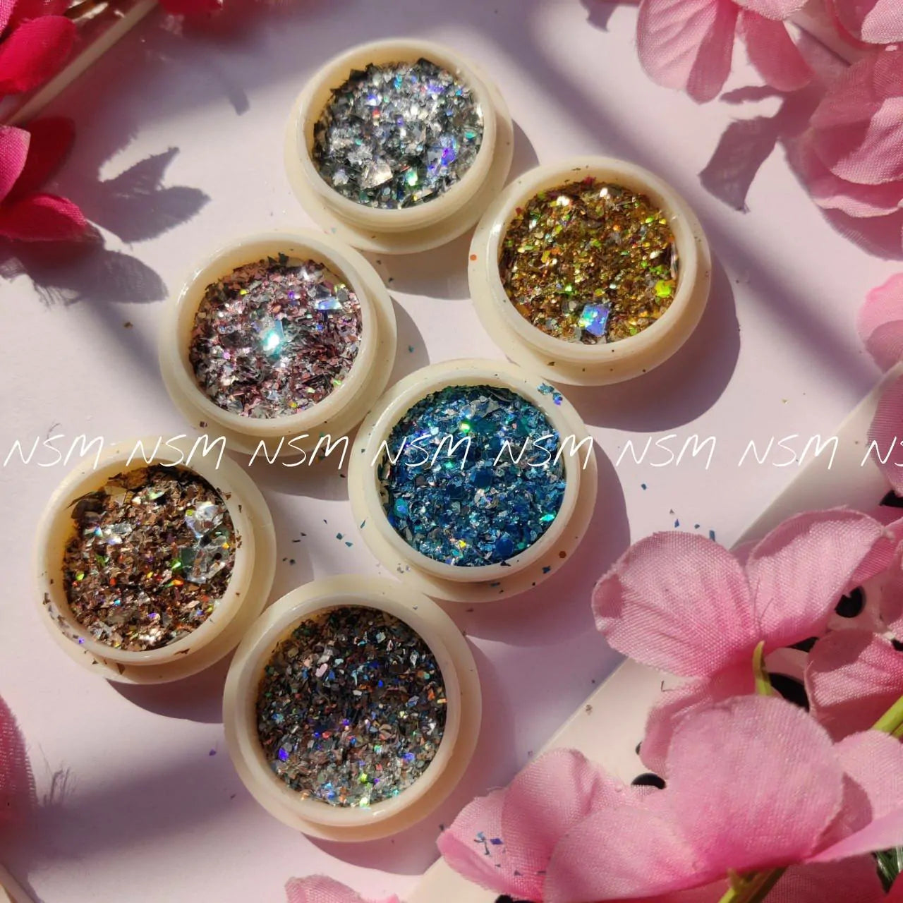 Holographic Mylar Flakes (Set Of 6)
