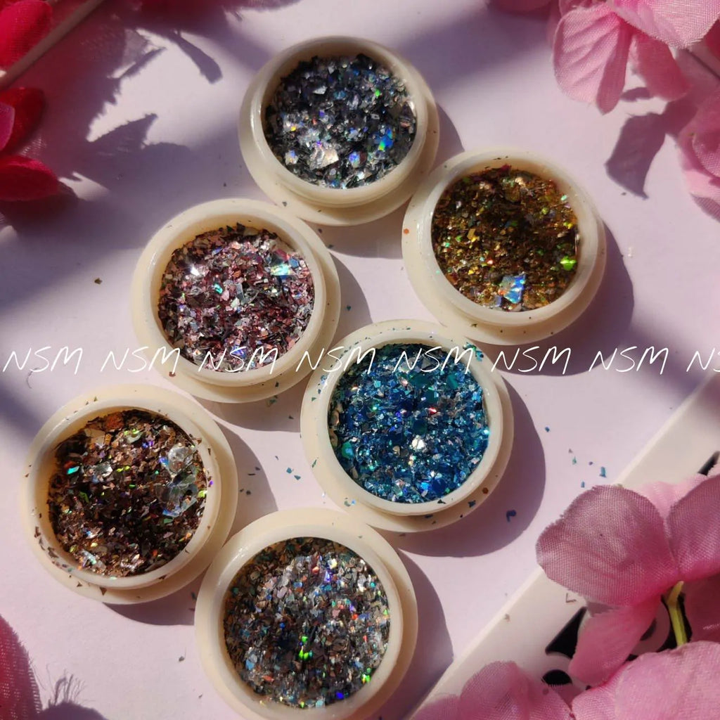Holographic Mylar Flakes (Set Of 6)