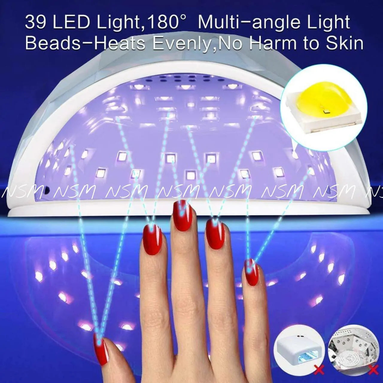 Holographic Unicorn Shine F6 86 Watt UV LED Nail Art Lamp