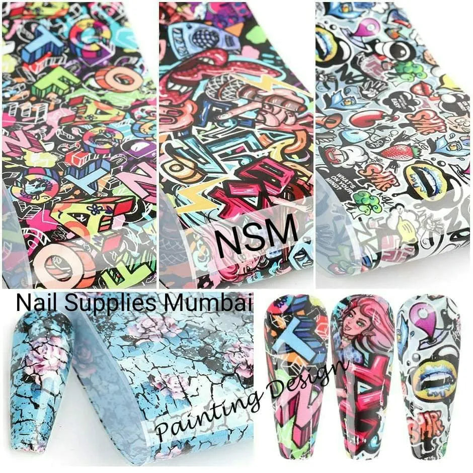 Abstract Print Transfer Foil Box