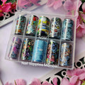 Abstract Print Transfer Foil Box