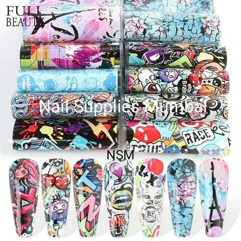 Abstract Print Transfer Foil Box