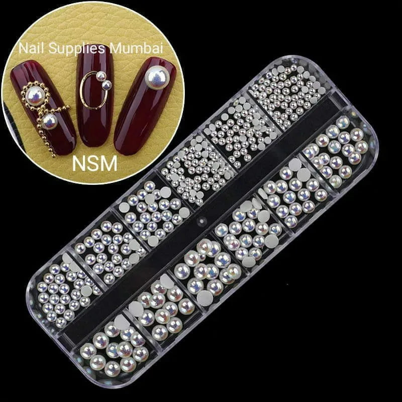 Flat Back Pearls Grid