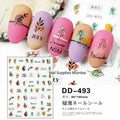 Floral And Words Sticker Sheets (DD-493)