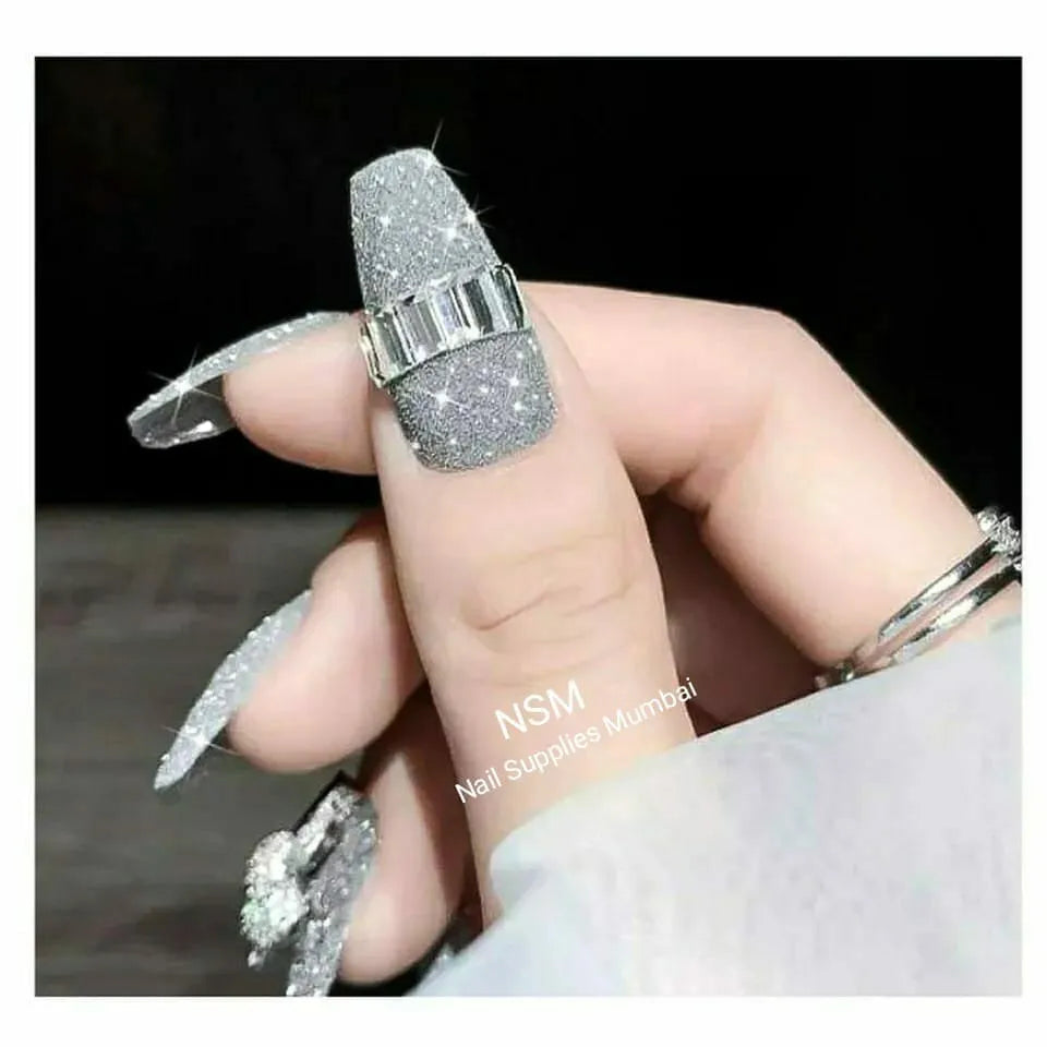 Silver Dry Glitter Jar (Medium Size)