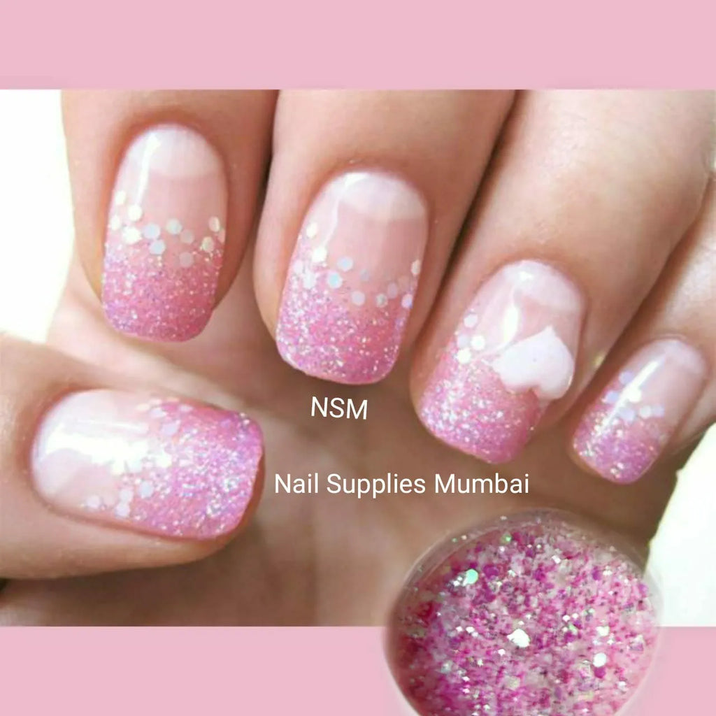 Pastel Shades Glitters And Mylars (Set Of 12 Colors)