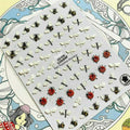 Honey Bees And Butterflies 3D Sticker Sheets (EA-035)