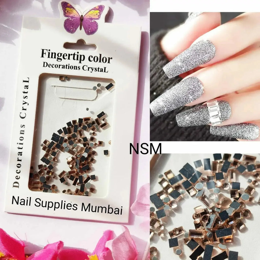 Copper Or Bronze Nail Art Rhinestones