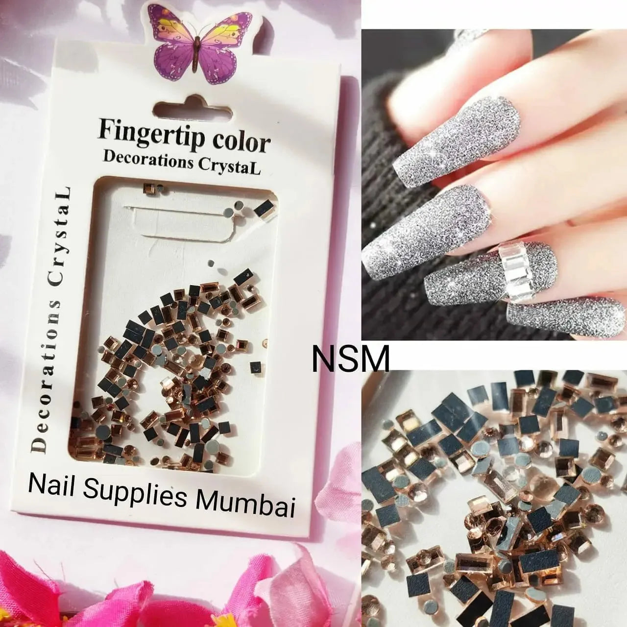 Copper Or Bronze Nail Art Rhinestones