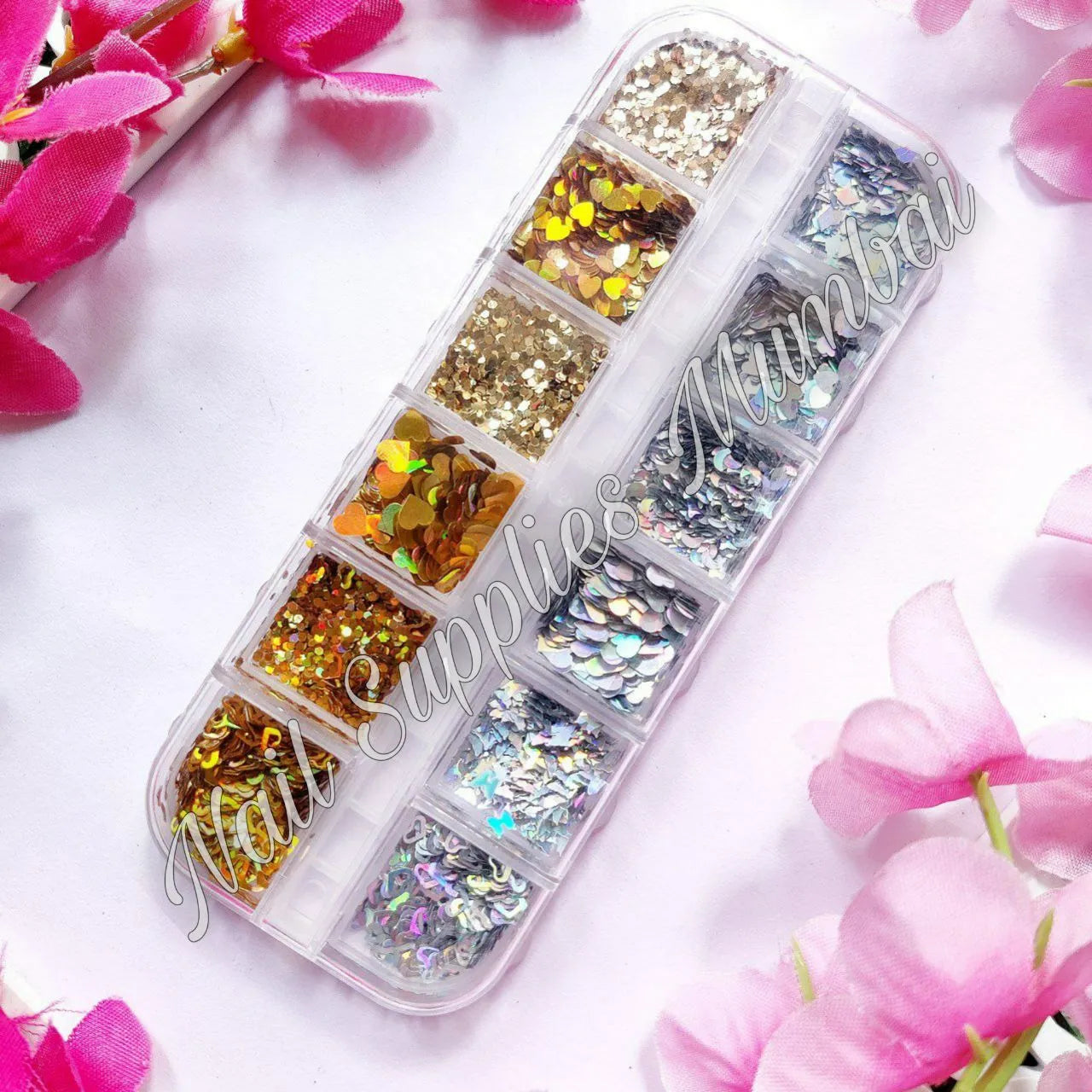 Gold And Silver Holographic Mylars Grid