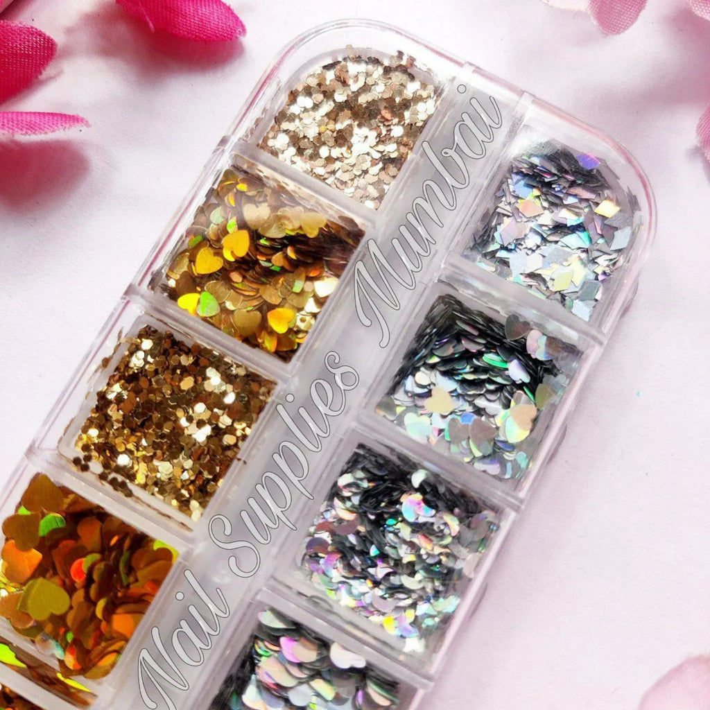 Gold And Silver Holographic Mylars Grid