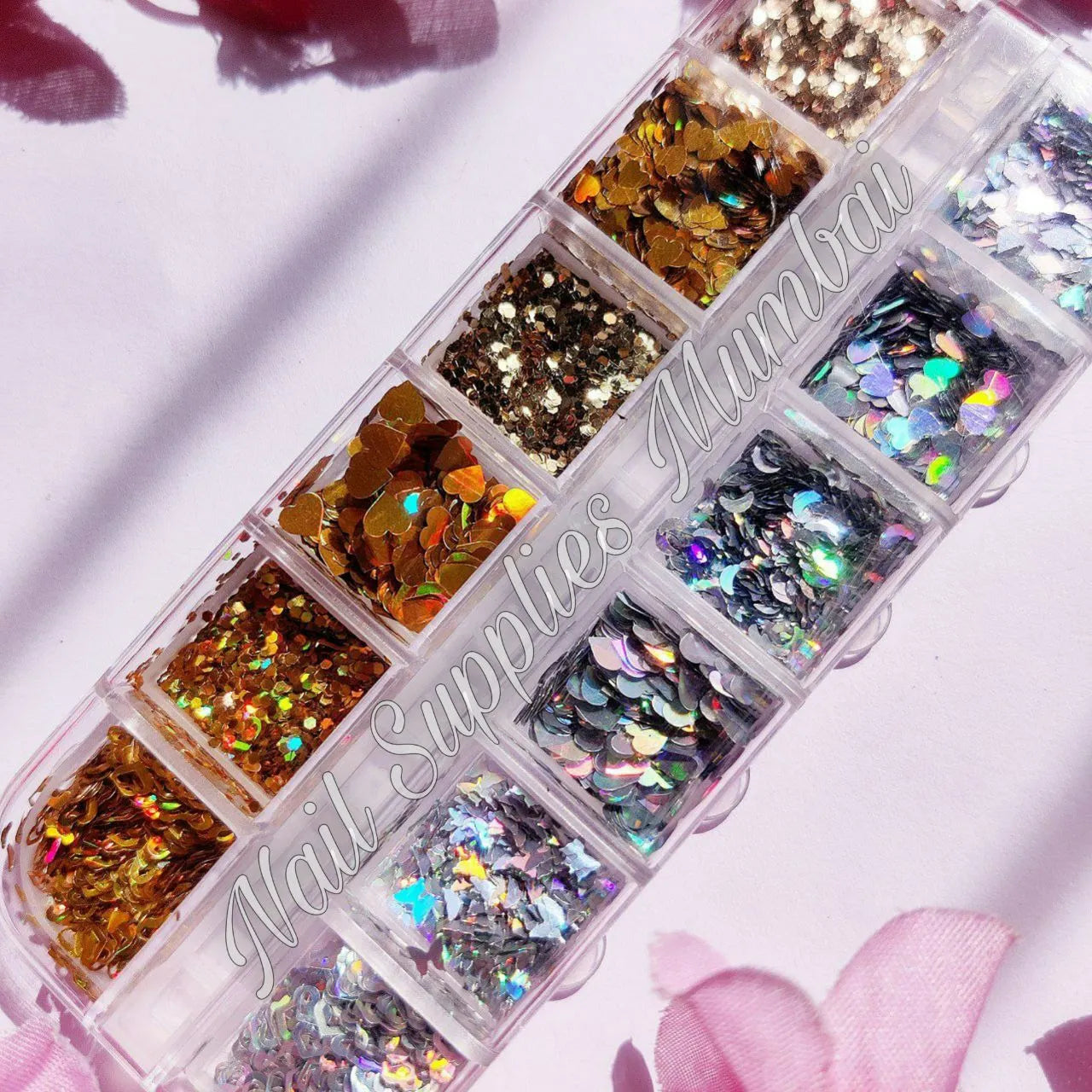Gold And Silver Holographic Mylars Grid