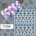 Evil Eyes Blue Sticker Sheets (JO - 1735)