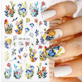 Multicolor Floral 5D Sticker Sheets