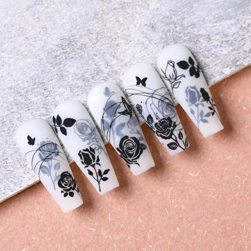 Rose Flower Stamping Plate By Nicole Diary (S10)